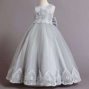 Elegante Vestido <span class=keywords><strong>de</strong></span> Satén Floral sin Espalda para <span class=keywords><strong>Niñas</strong></span> <span class=keywords><strong>de</strong></span> 12 a 13 Años, Atuendo Formal para Fiesta <span class=keywords><strong>de</strong></span> Cumpleaños Infantil para Primavera - Product Image 5