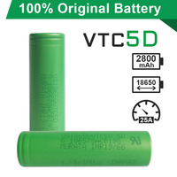 Batterie Rechargeable VTC en Stock, originale pour batterie au Lithium 3 7V 18650 2800mAh VTC5D Ce Li-ion 18650 batterie 3.7V 6000mAh NCM
