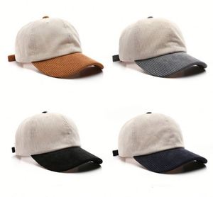 Gorra de Béisbol de Pana de Color Sólido con Hebilla Metálica Ajustable, Regalo Promocional - Product Image 1