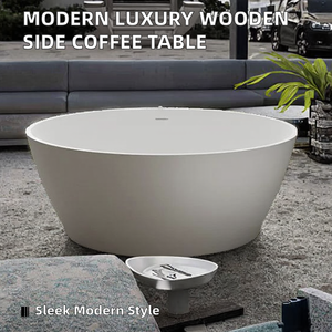 <span class=keywords><strong>Table</strong></span> d'appoint en bois de luxe moderne, <span class=keywords><strong>table</strong></span> basse, style panneau, meubles de maison pour appartement - Product Image 2