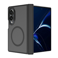 Nouvelle coque de téléphone pliable anti-empreintes digitales mate à double couche TPU+PC magnétique antichoc pour Samsung Galaxy Z Fold 8 Fundas