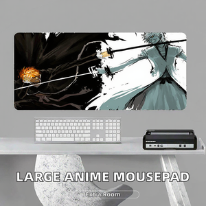 แผ่นรองเมาส์ <span class=keywords><strong>RINKO</strong></span> ขนาด 90x40 ซม. ลายการ์ตูนอนิเมะ Bleach ญี่ปุ่น คุณภาพพรีเมียม ขนาดใหญ่พิเศษ XXL ทำจากยาง กันลื่น กันน้ำ ป้องกันรอยขีดข่วน สำหรับเล่นเกม - Product Image 2