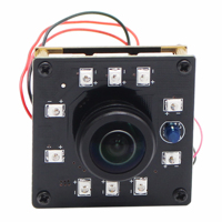 Caméra Web Grand Angle 1080P Vision Nocturne Infrarouge Objectif Fisheye 180 Degrés Mini CMOS OV2710 30fps/60fps/100fps Module de Caméra Industriel