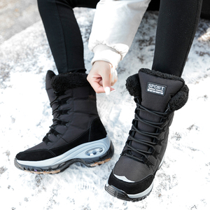 Custom OEM <span class=keywords><strong>donna</strong></span> nuovo autunno inverno stivaletti impermeabili con plateau tacchi alti stivaletti bassi corti in taglia grande 43 - Product Image 6