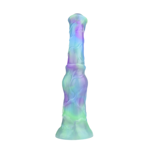 Dildo en forme de cheval séduisant <span class=keywords><strong>pour</strong></span> femmes et hommes, jouet sexuel animal qui brille dans le noir <span class=keywords><strong>pour</strong></span> jeux de couple, dildo en silicone texturé réaliste 24 cm - Product Image 3