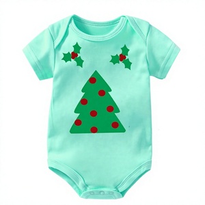 Combinaison bébé en coton biologique et bambou personnalisée en gros, manches courtes, triangle, une pièce, unisexe, pour nouveau-né et nourrisson, été - Product Image 1