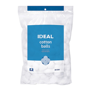 Batuffoli di Cotone Bianchi OEM di Alta Qualità 100% Puro Cotone, Diametro 1 Pollice, 100 Pezzi/Confezione, 0,5g Ciascuno - Product Image 1