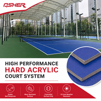 Revêtement acrylique pour terrains de sport scolaires, revêtement acrylique à base d'eau pour terrains de sport, finition durable, revêtement à haute adhérence