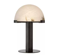 Lampe de table LED moderne de luxe en métal et verre pour salle de lecture, chambre à coucher, chevet – Haut de gamme, 220V, alimentée par batterie, lumière chaude 3000K