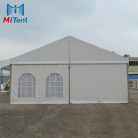 Carpa para Eventos de Iglesia de 8x15m, 200 Personas, para Bodas al Aire Libre, Fiestas, Deportes, Exposiciones, con Techo de Aluminio y PVC, Impermeable, Resistente a los Rayos UV