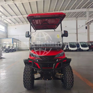 Offres de réduction Voiturettes de golf tout-terrain électriques/essence noires Voiturette de golf électrique de luxe Buggy Voiture de chasse en vente - Product Image 1