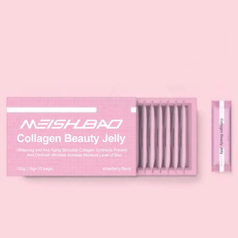 Private Label skin whitening collagen stick jelly anti-aging collagen stick jelly