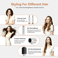Sèche-cheveux brosse multi-styler 7-en-1 haute vitesse 110000 tr/min, brosse à air chaud et froid puissante, peigne brosse à air chaud auto-enroulante – Vente en gros