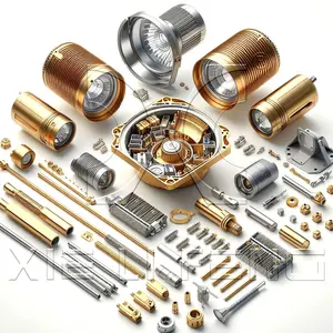 Customized Precision CNC Machining Lamp Parts Services Processed Metal Parts For Lighting Industry For Different Materials