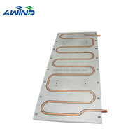 Kit de dissipateur thermique à refroidissement par eau feuille de plaque d'extrémité froide liquide en aluminium pour Module de batterie prismatique Ev Batterycoolingplate
