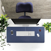 Direct d'usine personnalisé grand tapis de bureau en cuir PU tapis de bureau minimaliste avec impression de Logo personnalisé pour Table d'ordinateur