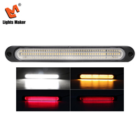 Luz Auxiliar LED de 3 Colores con Lente de PC Resistente a Impactos, Luz de Señalización de Triple Función para Maquinaria Agrícola LML-1028