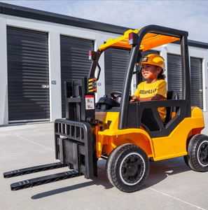 Carretilla elevadora de ingeniería de juguete eléctrica para niños de nuevo diseño, control remoto para bebés, de 12V Batería grande, montacargas para niños, juguetes de coche - Product Image 2