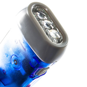 Health Care <b>Mini</b> <b>LED</b> Hand Crank Flashlight Blue Portable Emergency <b>Light</b> For Outdoor Use - Product Image 1