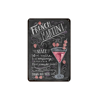 Vente en gros de plaques murales en métal vintage personnalisées avec logo, enseignes rétro pour pub, bar, maison, garage, café, art mural décoratif