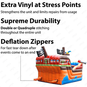 เรือโจรสลัดเป่าลมใหม่สำหรับความบันเทิงในสวนหลังบ้าน - Product Image 4