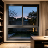 Ventana Corredera de Vinilo UPVC con Certificación CSA Energy Star, 1.8mm, 7 Cámaras, Vidrio Aislante Low-E para Villa