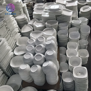 Penjualan Langsung Pabrik Piring Keramik Porselen Putih Ramah Lingkungan untuk <span class=keywords><strong>Hotel</strong></span> dan Dapur, Stok Tersedia - Product Image 5