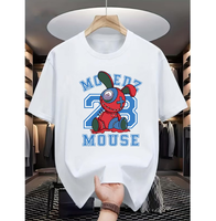 Vente en gros de top qualité nouveau style de marque créateur de mode bapees t-shirt tendance ample imprimé bapees t-shirt de sport décontracté
