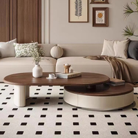Table basse moderne de style luxe léger avec plateau en marbre et structure en métal pour petit appartement, salon, nouvelle qualité supérieure 2024