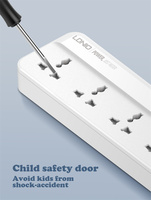 Multiprise LDNIO SC5415 Chine, compatible avec les prises US, UK, EU, multiprise avec 5 ports USB, chargeur, multiprise premium
