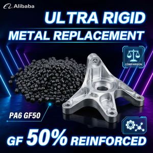เรซินโพลีเอไมด์ FUXI พรีเมียม อัลตร้าริดจ์ PA6 GF50 สำหรับชิ้นส่วนทดแทนโลหะขั้นสูงและชิ้นส่วนโครงสร้างงานหนัก - Product Image 2
