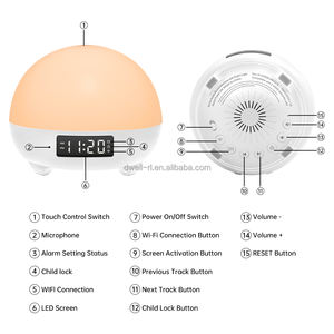 Machine à bruit blanc intelligente avec Wi-Fi et lumière RVB pour un sommeil réparateur |   Minuteur à 34 sons apaisants et verrouillage enfant pour bébés et adultes - Product Image 2