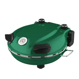 Family Electric Pizza Making Oven With Ceramic Baking Stone Pan Pizza Round Electric Pizza Maker Machine