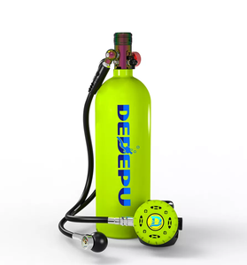 DEDEPU 4L 25-40 minutes avec adaptateur de plongée <span class=keywords><strong>pour</strong></span> <span class=keywords><strong>masque</strong></span> de plongée avec tube de sangle vert noir tube respiratoire sec réservoir d'air plongée <span class=keywords><strong>sous</strong></span>-marine - Product Image 2