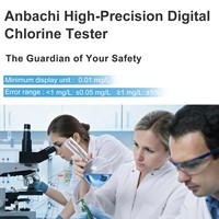 Testeur numérique de chlore dans l'eau, analyseur portable de chlore résiduel, compteur portatif pour l'inspection de l'eau potable