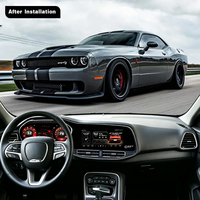 HOLROADX 24.6" Android Car Stereo untuk Dodge Challenger Hellcat 2010-2024 Wireless CarPlay GPS Navigasi Layar Sentuh Radio Mobil