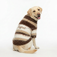 Fabrik-OEM Karierter Baumwoll-Flausch-Hundepullover Warmer Strickpullover für Große Hunde Labrador Golden Retriever Winter Frühling Gemütlich
