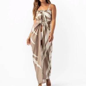 Factory Design High Quality Bohemian <b>Sarong</b> with logo Printing Custom 100% Rayon Soft Fabric Pareos - Product Image 2