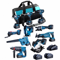 Kit combiné d'outils électriques sans fil sans balais 15 pièces avec batteries lithium-ion 4.0Ah et 2.0Ah pour la construction – Vente directe usine