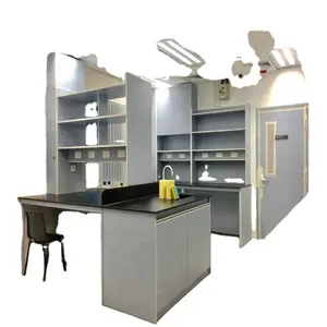 Custom Research Room Furnitures Lab Working Bench With HPL Material