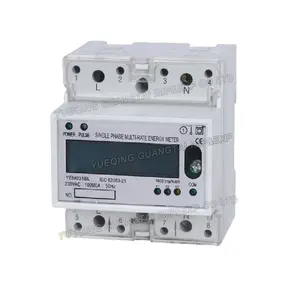 Compteur d'énergie active modulaire à rail Din monophasé YEM031BL de haute qualité