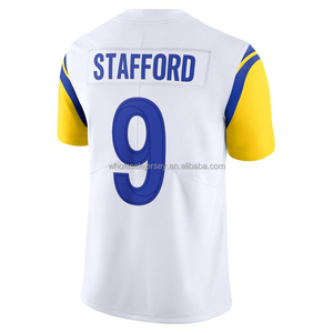 Vente en gros de maillots de football pour hommes cousus, Myles Garrett, Matthew Puka Nacua, Stafford, Jared Verse, Davante Adams, tailles S-3XL - Product Image 4