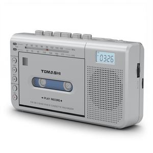 Reproductor de Casetes Retro Clásico ODM OEM, Radio AM/FM, Codificación SD, Pantalla LCD con Retroiluminación, Walkman, Grabador de Casetes - Product Image 1