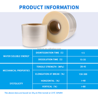 Ventes directes d'usine Polyva à dissolution rapide film soluble dans l'eau d'emballage PVA de haute qualité