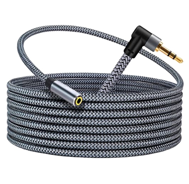 3.5mm Male to Female Extension Stereo Audio Extension Cable Stereo Jack Cord for Phones Headphones Speakers Tablets PCs and More