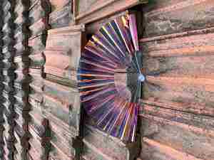 Custom PVC 23 CM Rave Clack Hand Fan Bulk Festivals Folding Shade Hand Fan - Product Image 6