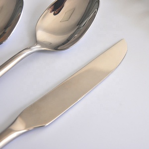 Respetuoso del medio ambiente suave limpieza fácil cubiertos cuchara y tenedor de acero inoxidable cubiertos de plata - Product Image 4