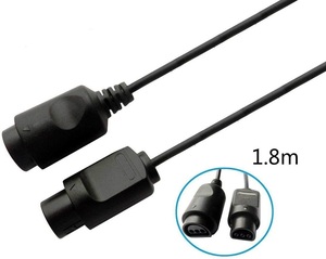 Cable de extensión de controlador de plástico negro de 1,8 m para <span class=keywords><strong>Nintendo</strong></span> <span class=keywords><strong>64</strong></span> N64 <span class=keywords><strong>Gamepad</strong></span> - Product Image 1