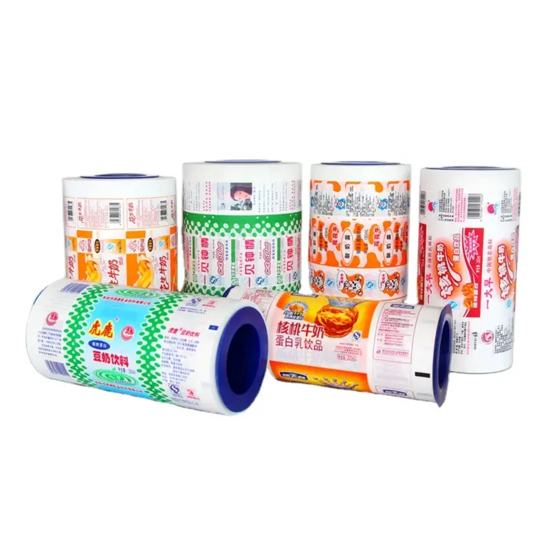 Plastic Food Film Factory Custom Printing Plastic Roll Stock Sachet Packaging Film for Coffee Tea Milk Yogurt