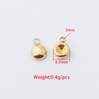 Supports de breloques de naissance vides en acier inoxydable à boucle unique de 6,5 mm, 12 couleurs, pour la création de bijoux DIY, fournitures artisanales, vente en gros